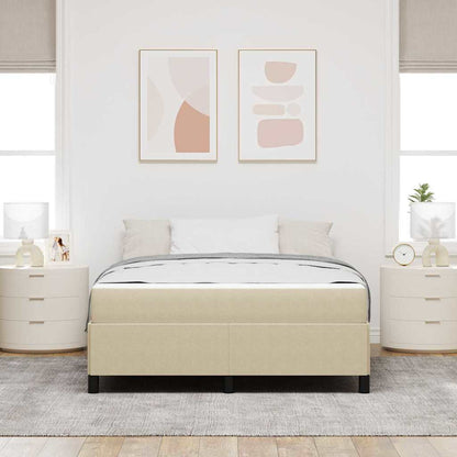 Sengestel Lysegrå 140 X 200 Cm Corduroy Stof - Billede 4