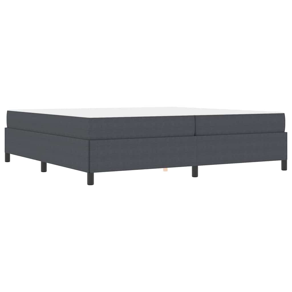 Sengestel Mørkegrå 200 X 200 Cm Corduroy Stof - Billede 2