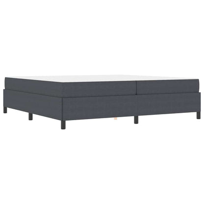 Sengestel Mørkegrå 200 X 200 Cm Corduroy Stof - Billede 2