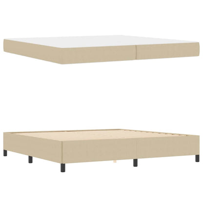 Sengestel Lysegrå 200 X 200 Cm Corduroy Stof - Billede 5