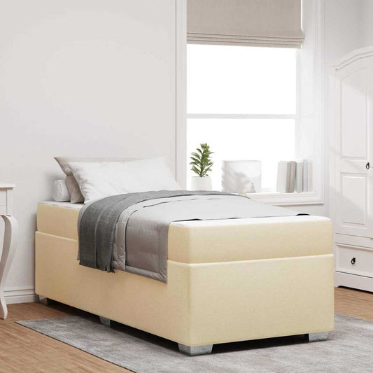 Sengestel Creme 80 X 200 Cm Stof - Hovedbillede