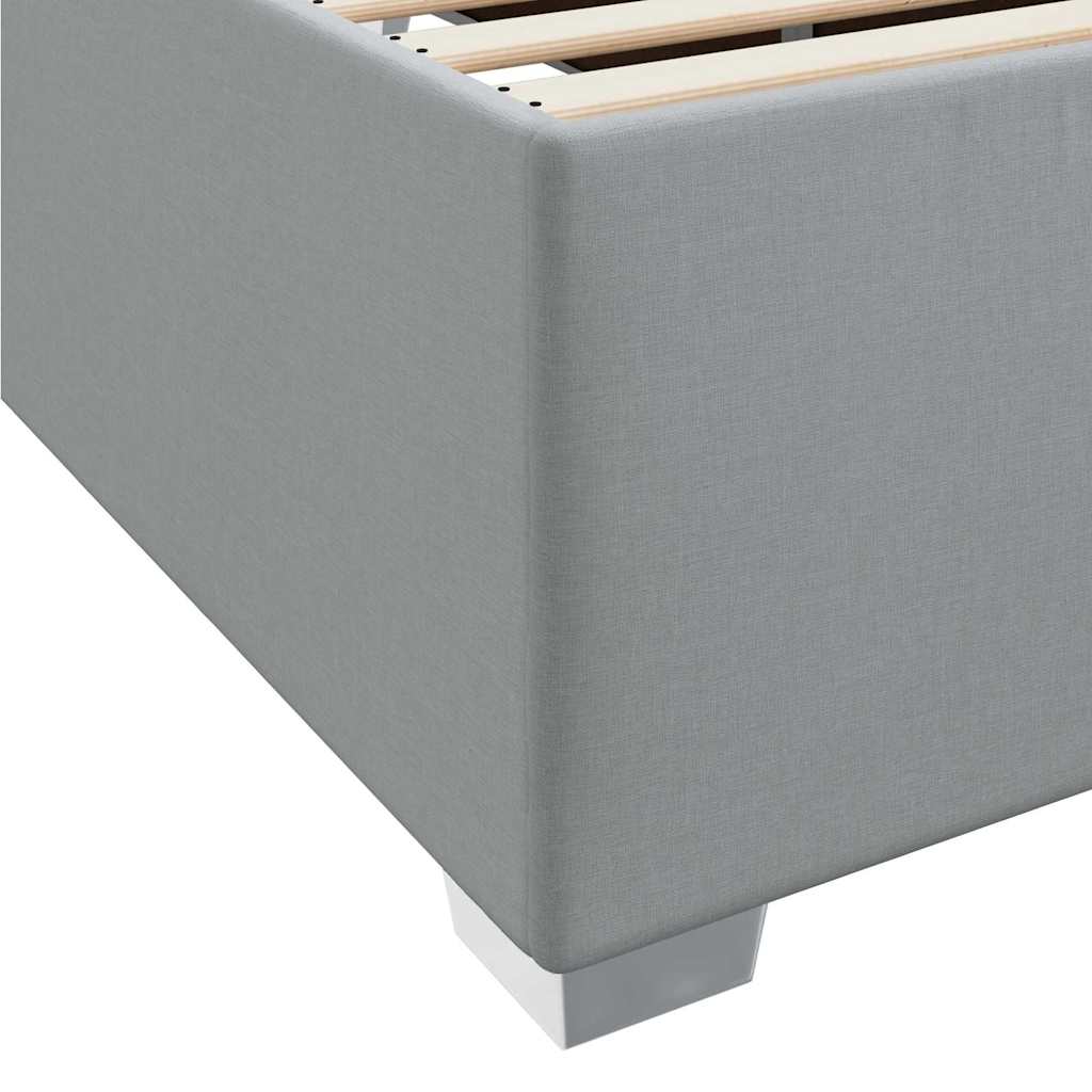Sengestel Lysegrå 90 X 200 Cm Stof - Billede 10