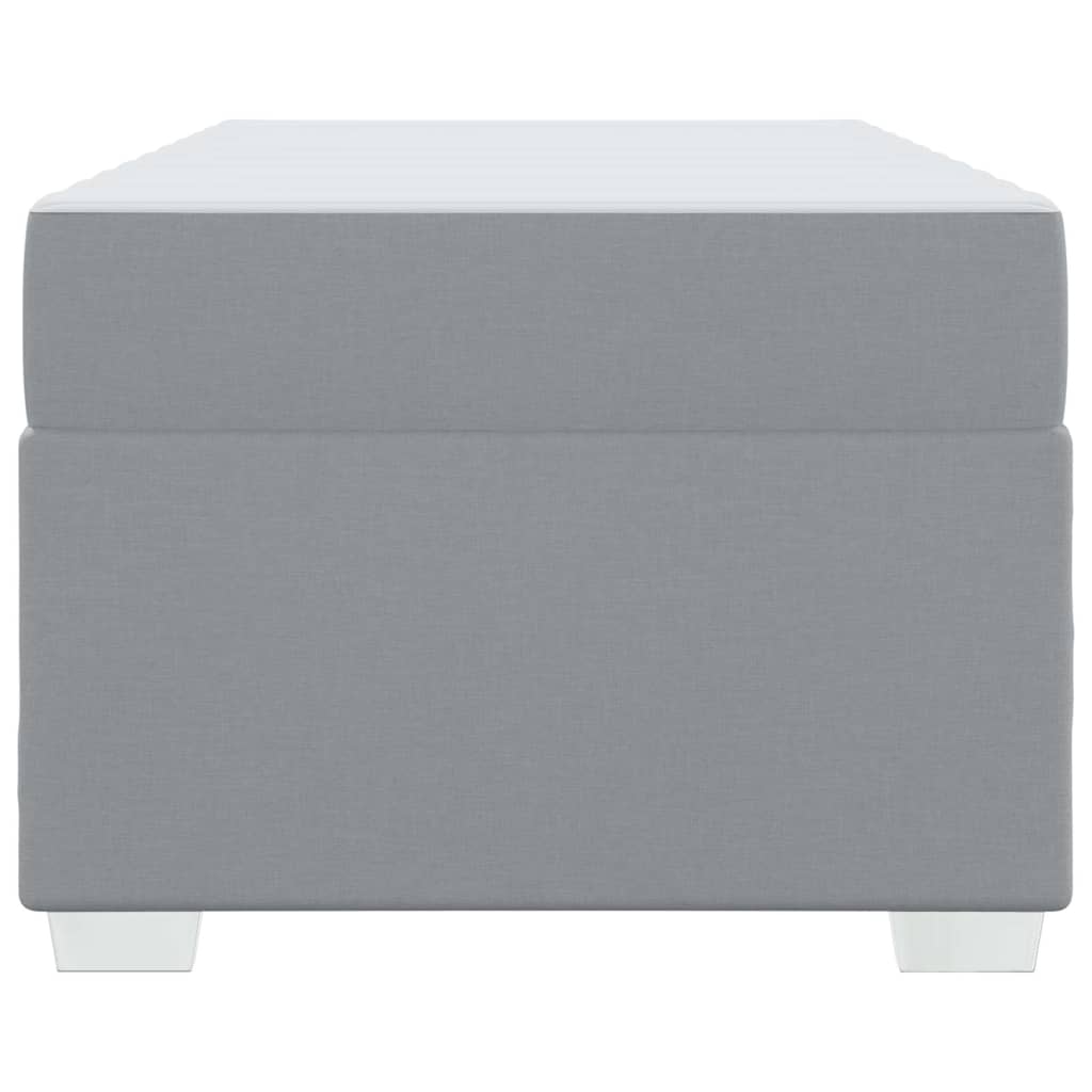 Sengestel Lysegrå 100 X 200 Cm Stof - Billede 7