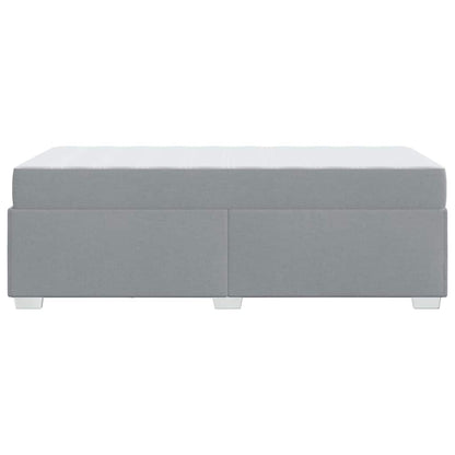 Sengestel Lysegrå 100 X 200 Cm Stof - Billede 8