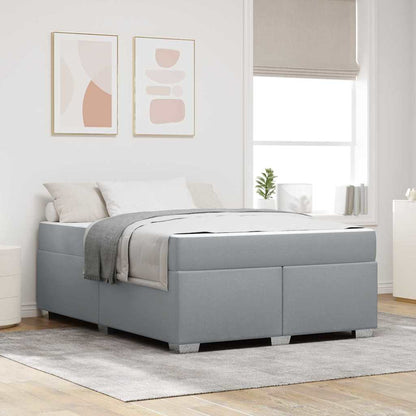 Sengestel Lysegrå 160 X 200 Cm Stof - Hovedbillede