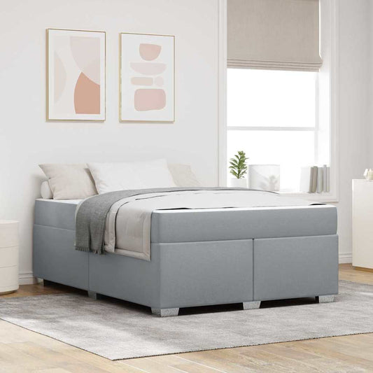 Sengestel Lysegrå 160 X 200 Cm Stof - Hovedbillede