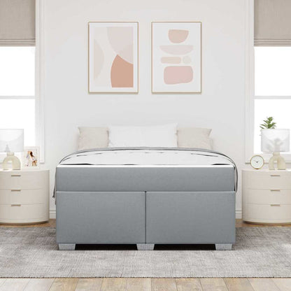 Sengestel Lysegrå 160 X 200 Cm Stof - Billede 5