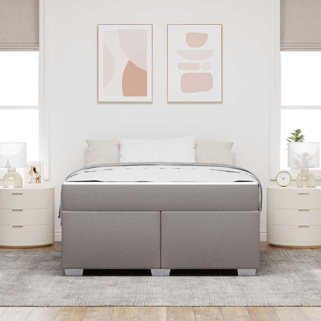 Sengestel Gråbrun 160 X 200 Cm Stof - Billede 4