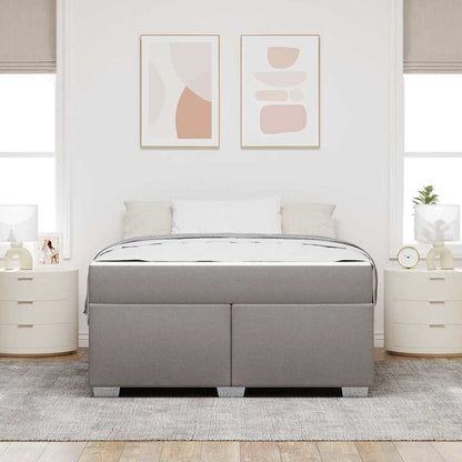Sengestel Gråbrun 160 X 200 Cm Stof - Billede 4