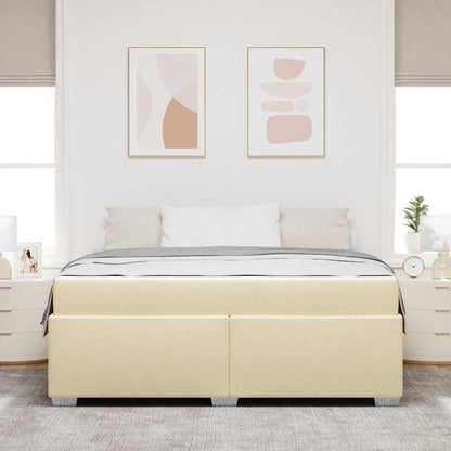 Sengestel Creme 180 X 200 Cm Stof - Billede 4