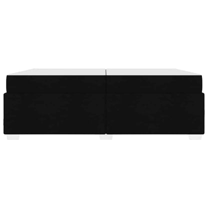 Sengestel Sort 200 X 200 Cm Stof - Billede 6