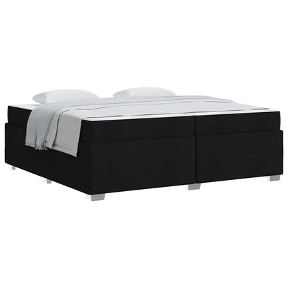Sengestel Sort 200 X 200 Cm Stof - Billede 3