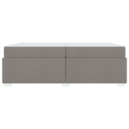 Sengestel Gråbrun 200 X 200 Cm Stof - Billede 6