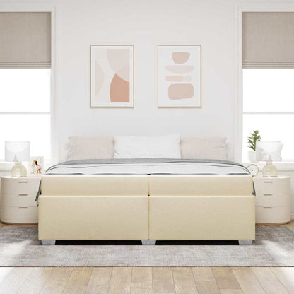 Sengestel Creme 200 X 200 Cm Stof - Billede 4