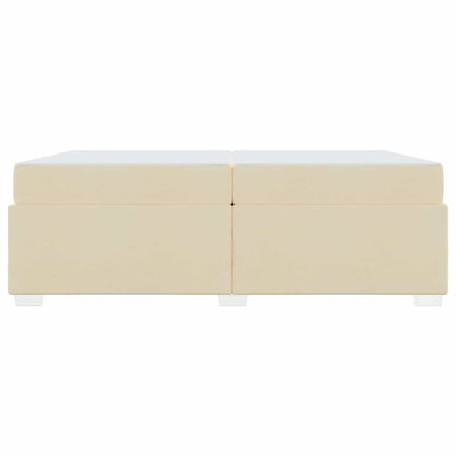 Sengestel Creme 200 X 200 Cm Stof - Billede 6