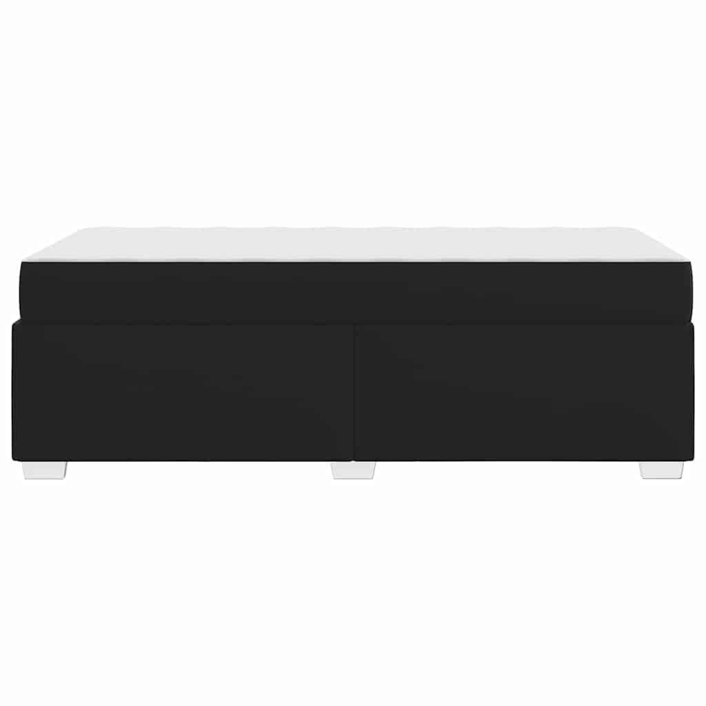 Sengestel Sort 90 X 200 Cm Kunstlæder - Billede 8