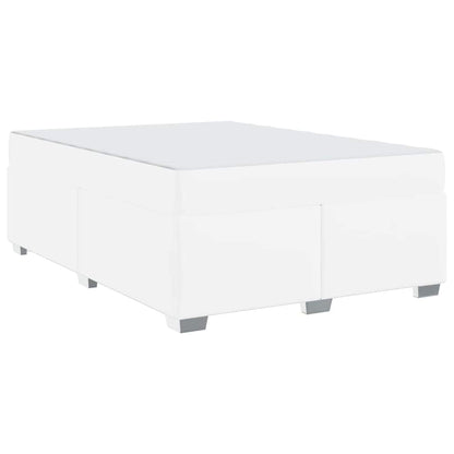Sengestel Hvid 160 X 200 Cm Kunstlæder - Billede 2