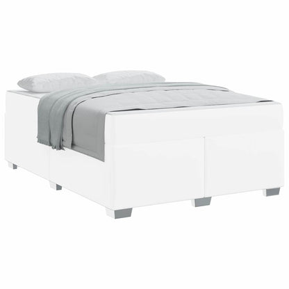 Sengestel Hvid 160 X 200 Cm Kunstlæder - Billede 3