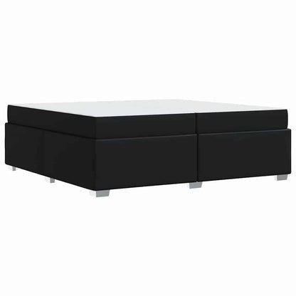 Sengestel Sort 200 X 200 Cm Kunstlæder - Billede 8