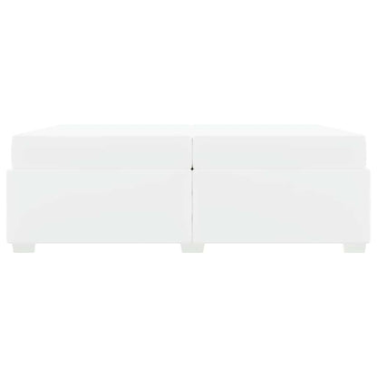 Sengestel Hvid 200 X 200 Cm Kunstlæder - Billede 6