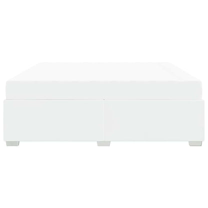Sengestel Hvid 200 X 200 Cm Kunstlæder - Billede 7