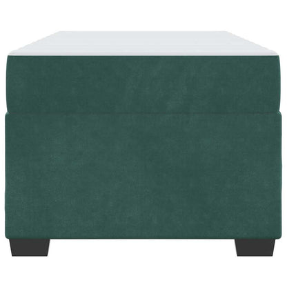 Sengeramme Med Madras Med Madras Mørkegrøn 90 X 190 Cm Fløjl - Billede 6