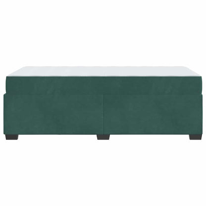 Sengeramme Med Madras Med Madras Mørkegrøn 90 X 190 Cm Fløjl - Billede 7