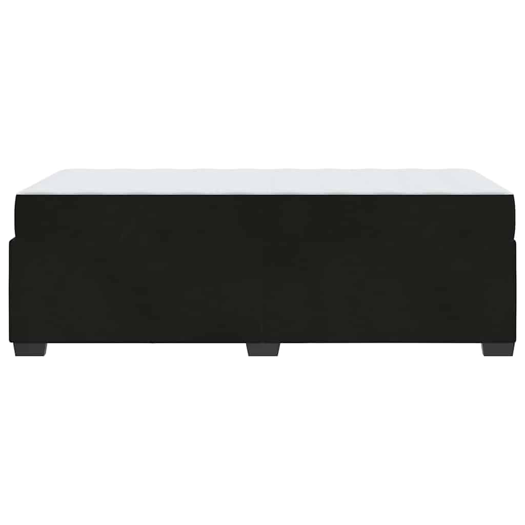 Sengeramme Med Madras Med Madras Sort 90 X 200 Cm Fløjl - Billede 8