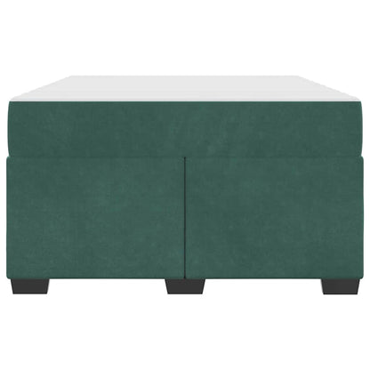 Sengeramme Med Madras Med Madras Mørkegrøn 120 X 190 Cm Fløjl - Billede 6