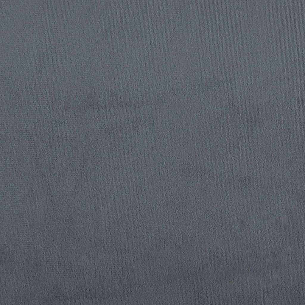 Sengeramme Med Madras Med Madras Mørkegrå 180 X 200 Cm Fløjl - Billede 11