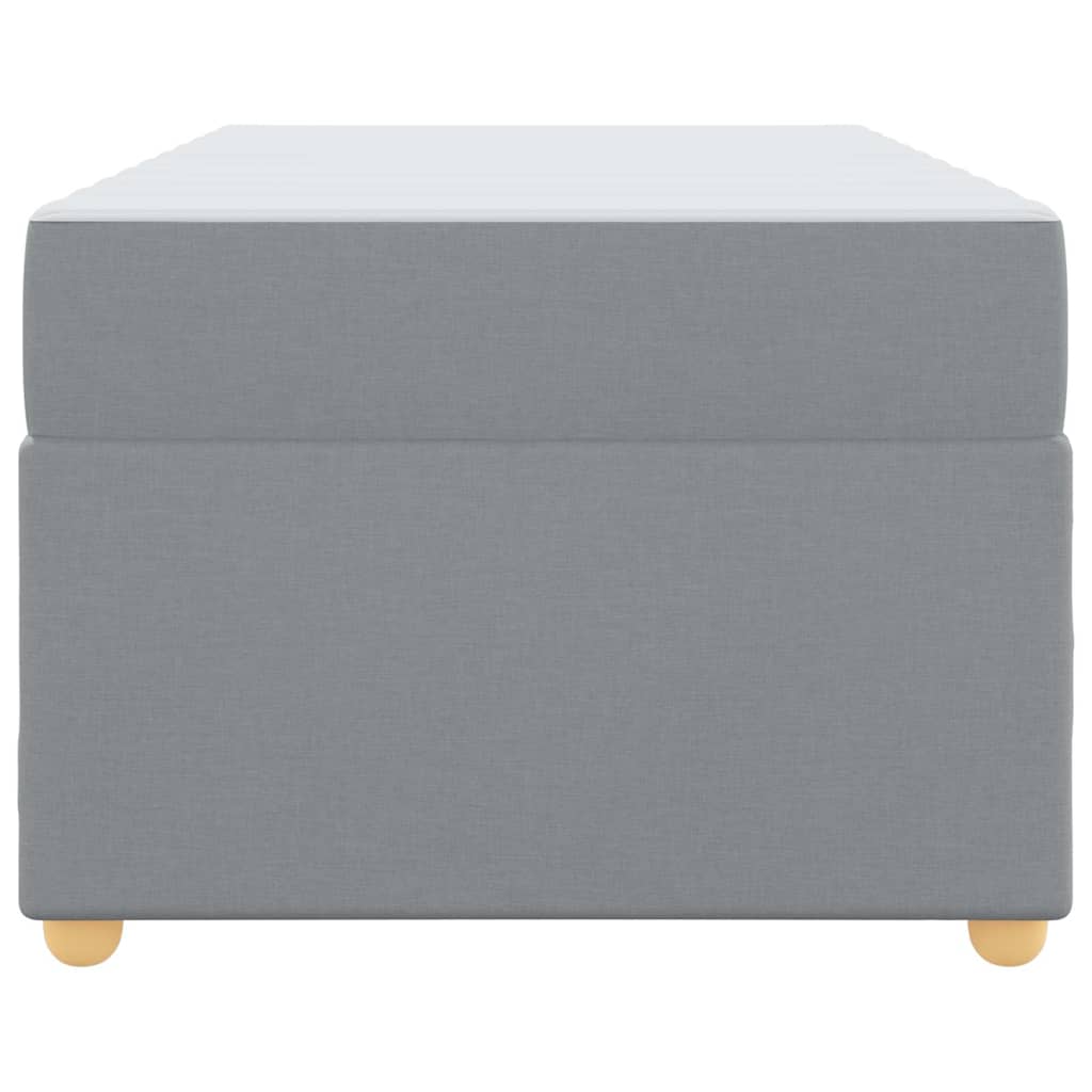 Sengeramme Med Madras Med Madras Lysegrå 80 200 Cm Stof - Billede 7