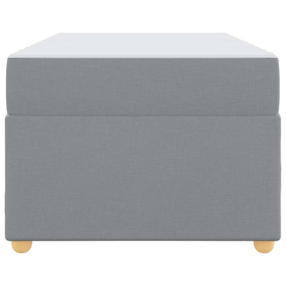 Sengeramme Med Madras Med Madras Lysegrå 80 200 Cm Stof - Billede 7