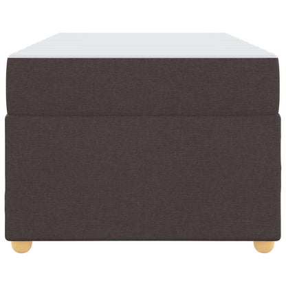 Sengestel Med Madras Mørkebrun 80 X 200 Cm Stof - Billede 6
