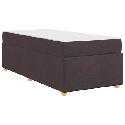 Sengestel Med Madras Mørkebrun 90 X 190 Cm Stof - Billede 8