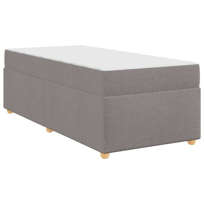Sengestel Med Madras Gråbrun 90 X 190 Cm Stof - Billede 2