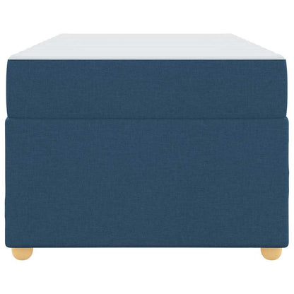 Sengestel Med Madras Blå 90 X 190 Cm Stof - Billede 6