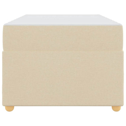Sengestel Med Madras Creme 90 X 200 Cm Stof - Billede 6
