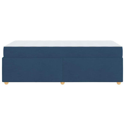 Sengestel Med Madras Blå 91 X 200 Cm Stof - Billede 7