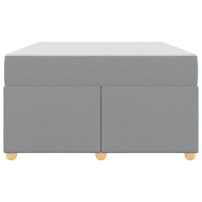 Sengeramme Med Madras Med Madras Lysegrå 120 X 190 Cm Stof - Billede 7