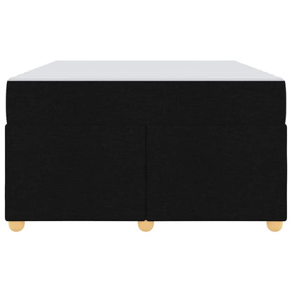 Sengeramme Med Madras Med Madras Sort 120 X 190 Cm Stof - Billede 7