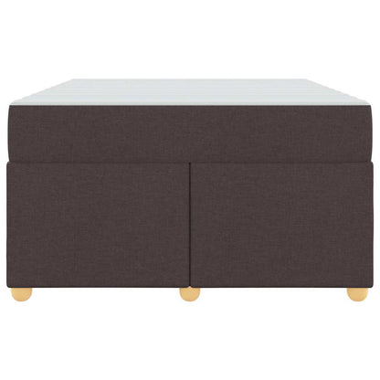 Sengestel Med Madras Mørkebrun 120 X 190 Cm Stof - Billede 6