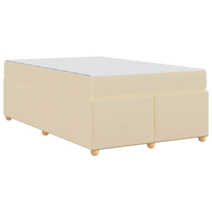 Sengestel Med Madras Creme 120 X 190 Cm Stof - Billede 10