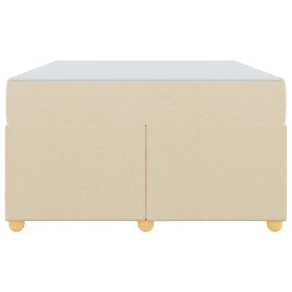 Sengestel Med Madras Creme 120 X 190 Cm Stof - Billede 7