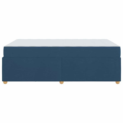 Sengestel Med Madras Blå 120 X 190 Cm Stof - Billede 7