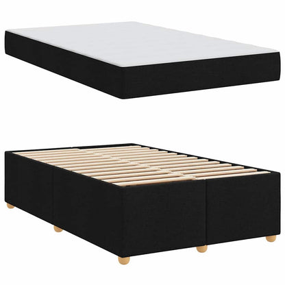Sengestel Med Madras Sort 120 X 200 Cm Stof - Billede 5