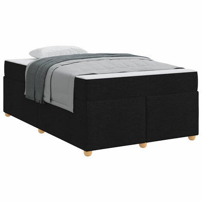 Sengestel Med Madras Sort 120 X 200 Cm Stof - Billede 3