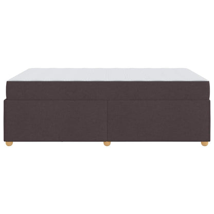 Sengestel Med Madras Mørkebrun 120 X 200 Cm Stof - Billede 7