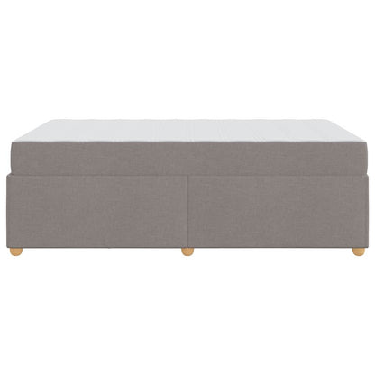 Sengestel Med Madras Gråbrun 120 X 200 Cm Stof - Billede 7