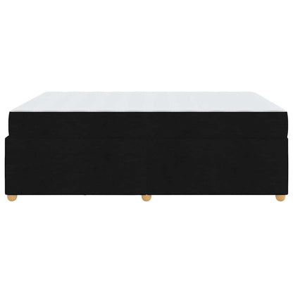 Sengestel Med Madras Sort 140 X 200 Cm Stof - Billede 7