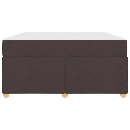 Sengestel Med Madras Mørkebrun 140 X 200 Cm Stof - Billede 6